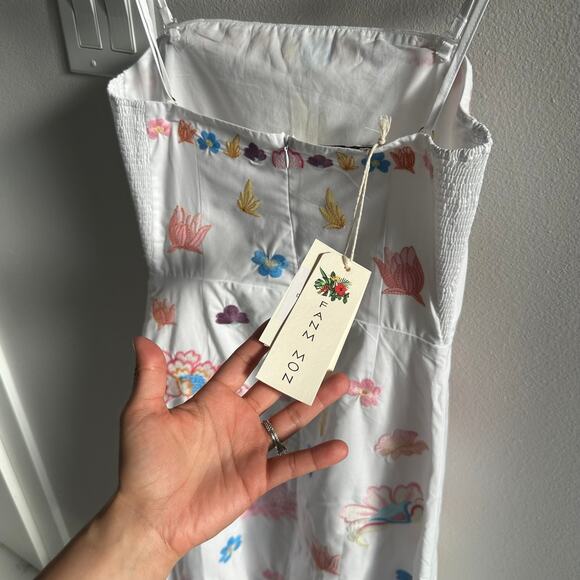 Fanm mon Maddie dress size XS Embroidered Maxi New - Picture 10 of 10